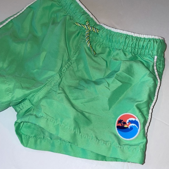 ZARA Kids Lime Green Swim Shorts - Picture 3 of 4